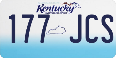 KY license plate 177JCS