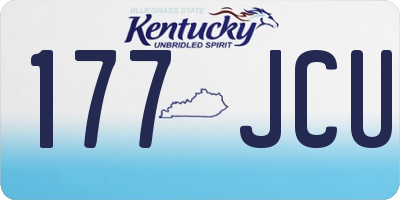 KY license plate 177JCU