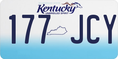 KY license plate 177JCY