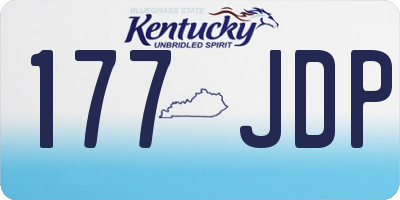 KY license plate 177JDP
