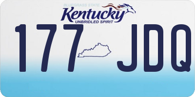 KY license plate 177JDQ