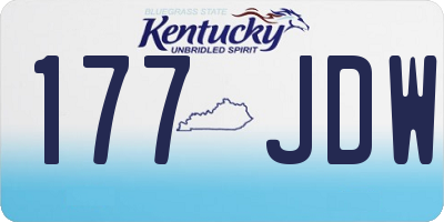 KY license plate 177JDW