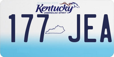KY license plate 177JEA