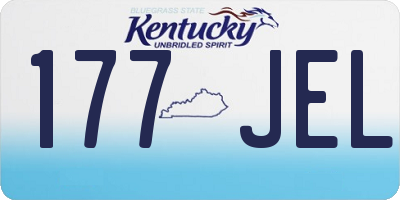 KY license plate 177JEL