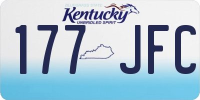 KY license plate 177JFC