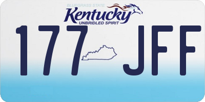 KY license plate 177JFF