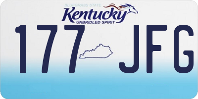 KY license plate 177JFG