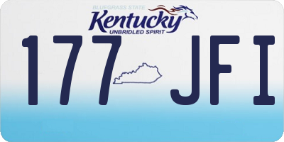 KY license plate 177JFI