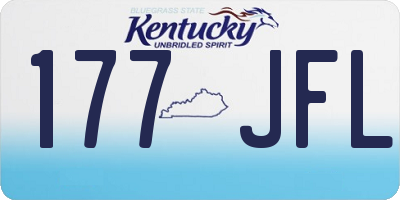 KY license plate 177JFL