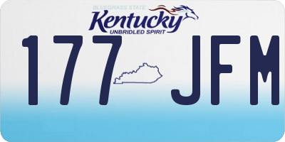KY license plate 177JFM