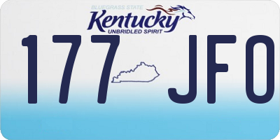 KY license plate 177JFO