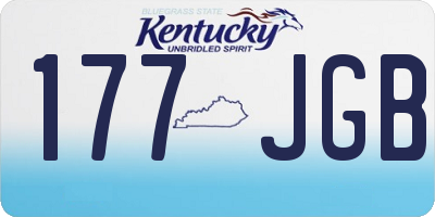 KY license plate 177JGB