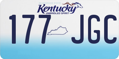 KY license plate 177JGC