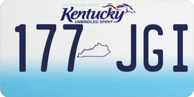 KY license plate 177JGI
