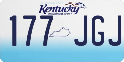 KY license plate 177JGJ