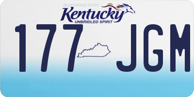 KY license plate 177JGM