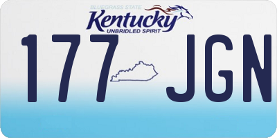 KY license plate 177JGN