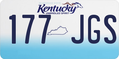 KY license plate 177JGS