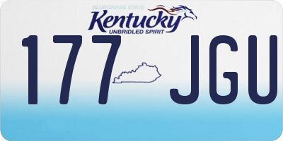 KY license plate 177JGU