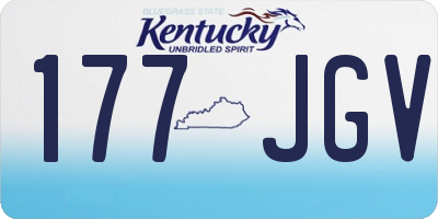 KY license plate 177JGV
