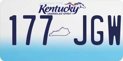 KY license plate 177JGW
