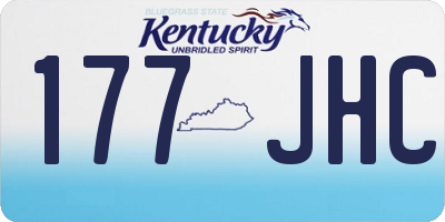 KY license plate 177JHC