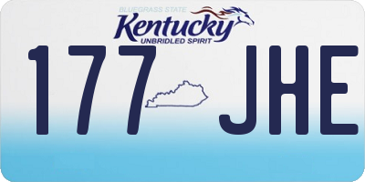 KY license plate 177JHE