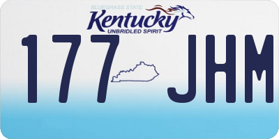 KY license plate 177JHM