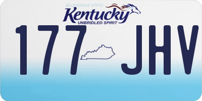 KY license plate 177JHV