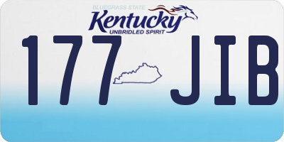KY license plate 177JIB