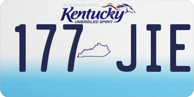 KY license plate 177JIE