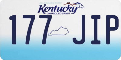 KY license plate 177JIP
