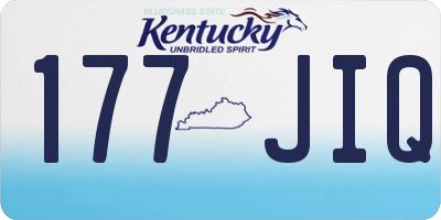 KY license plate 177JIQ
