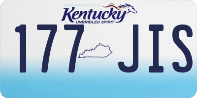 KY license plate 177JIS