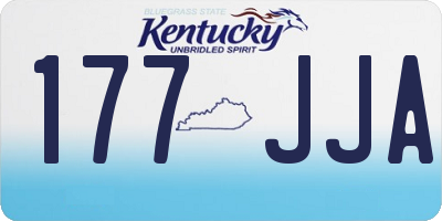 KY license plate 177JJA