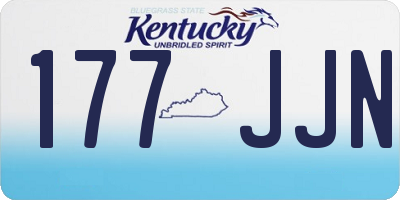 KY license plate 177JJN