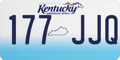 KY license plate 177JJQ
