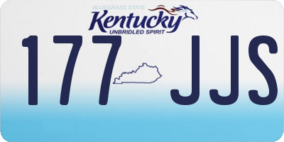 KY license plate 177JJS