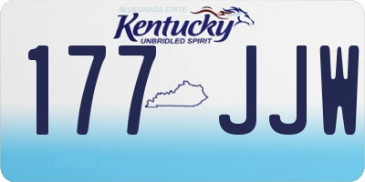 KY license plate 177JJW