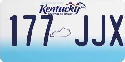KY license plate 177JJX