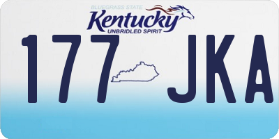 KY license plate 177JKA
