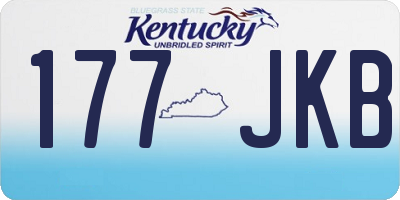 KY license plate 177JKB