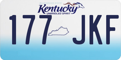 KY license plate 177JKF