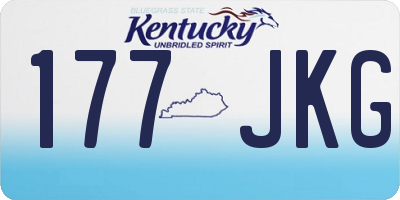 KY license plate 177JKG