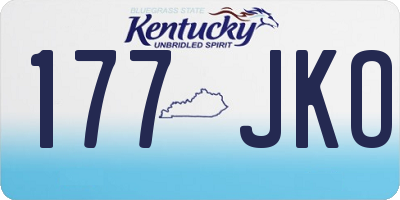 KY license plate 177JKO