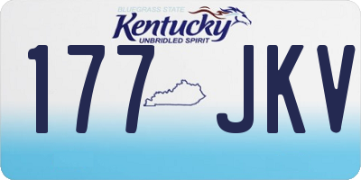 KY license plate 177JKV