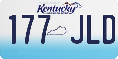 KY license plate 177JLD
