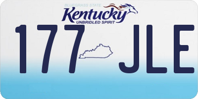 KY license plate 177JLE