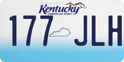 KY license plate 177JLH