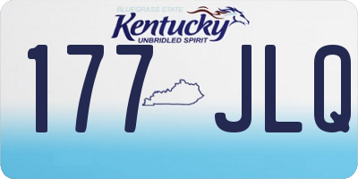 KY license plate 177JLQ